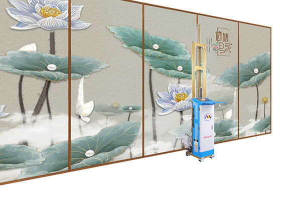 آلة طباعة الجدار الرقمية بالحبر المائي مع عجلات متحركة