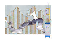 شهادة CE طابعة نفث الحبر ثلاثية الأبعاد على الحائط طباعة جدارية أوتوماتيكية للفنادق