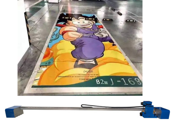 Zkmc 2880 Dpi 2 رأس الطباعة آلة الطباعة المسطحة Uv Ink Cmykw 5 ألوان للطباعة الأرضية
