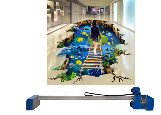 طباعة أرضية مستودع المرآب 2880 ديسيبل متوحد الخواص طابعة مسطحة ثلاثية الأبعاد لعرض 0.1 متر