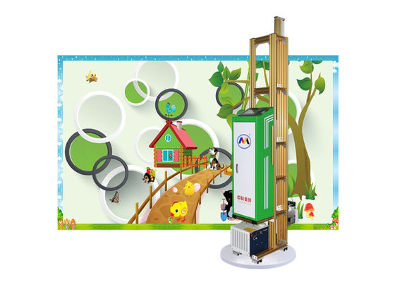 التنسيق العمودي الصناعي الرقمي الجدار آلة الطباعة Uv النافثة للحبر 3D الخلفية